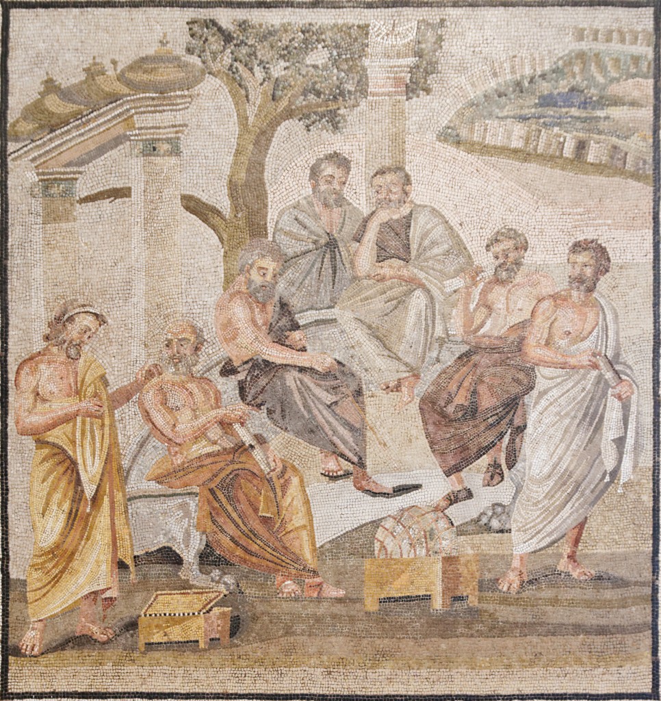 Platons Akademie _ Mosaik Pompeji