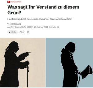 Zum Kant-Jahr - Zeit-Beitrag - Prof. Henning